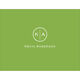 Nature Green Circle Initials Foldover Note Cards Image 4 of 5